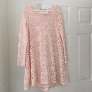 Pink lace dress